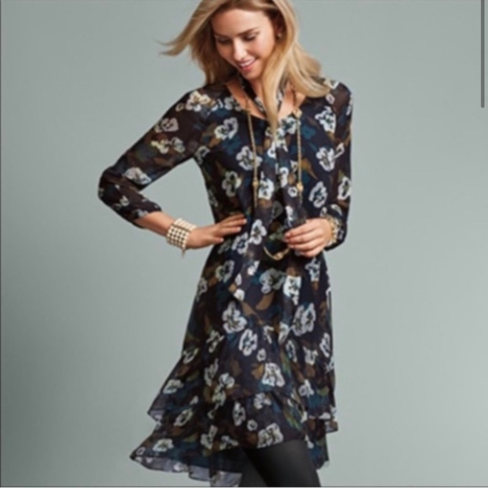 CAbi Pirouette Floating Flowers Dress Blogger Fav